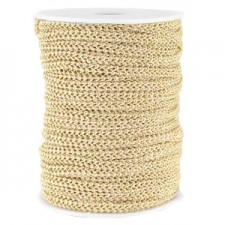 Fashion wire flat 5mm Beige-gold